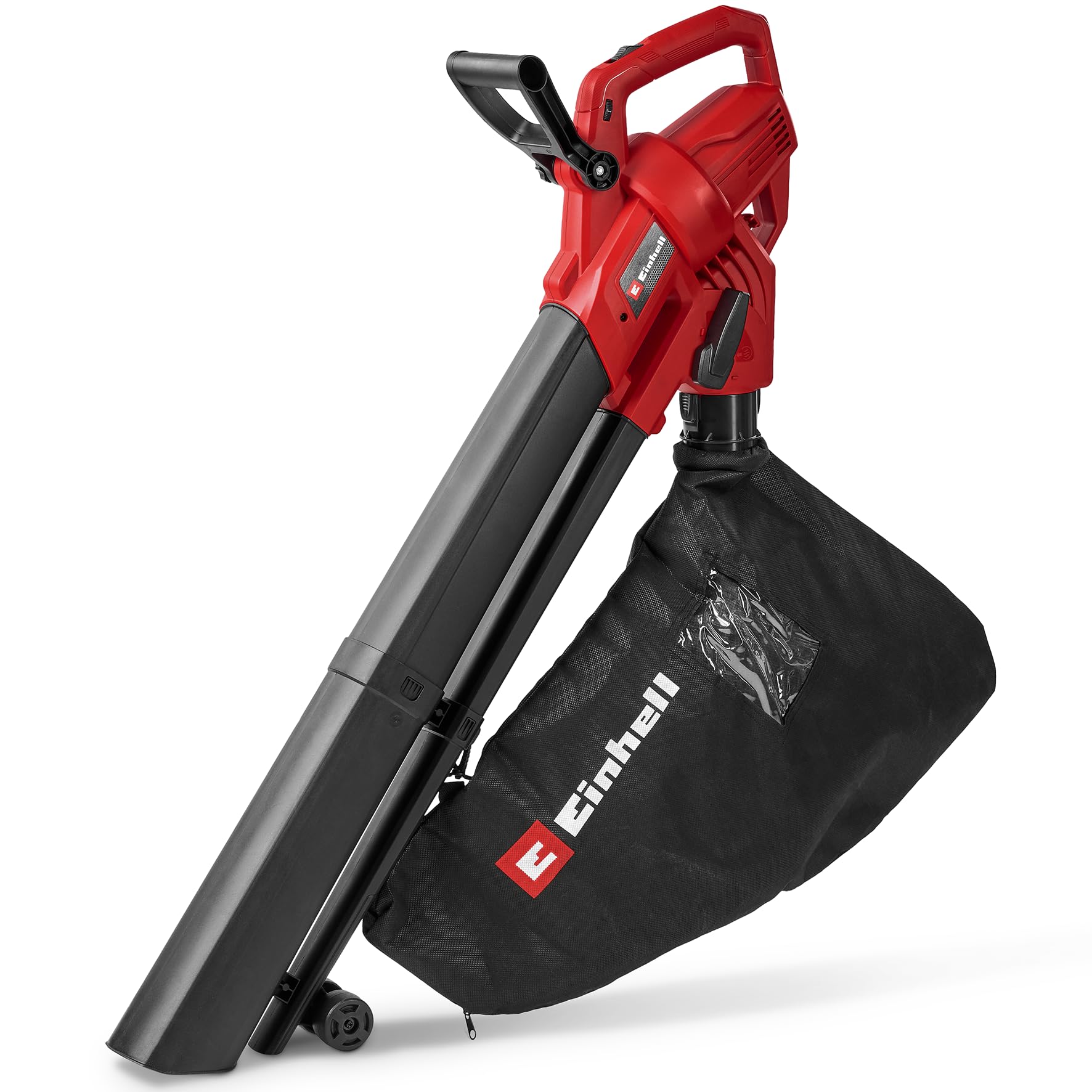 Einhell Spazzafoglie elettrico GC-EL 3026 E | 3000 W | Aspirazione fino a 720 m³/h | Sacco raccolta 40 L | Soffio fino a 260 km/h | Triturazione | Velocità regolabile