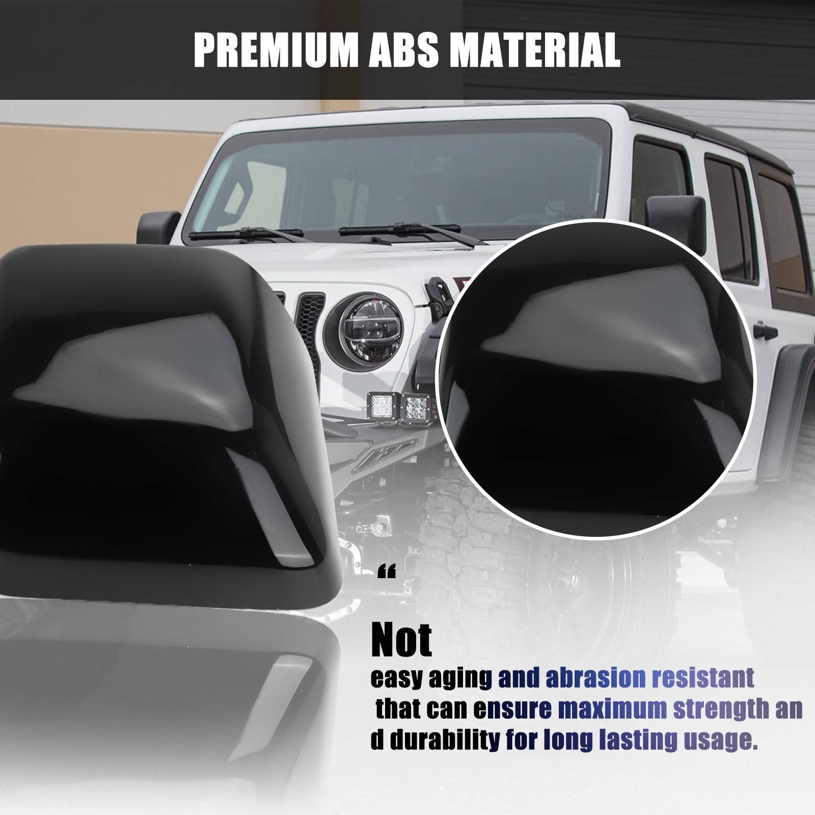 JEEP Wrangler mirror Cover Caps ミラーカバー Amazon.com: Mirror Cover Cap Replace for 2018-2025 Jeep Wrangler