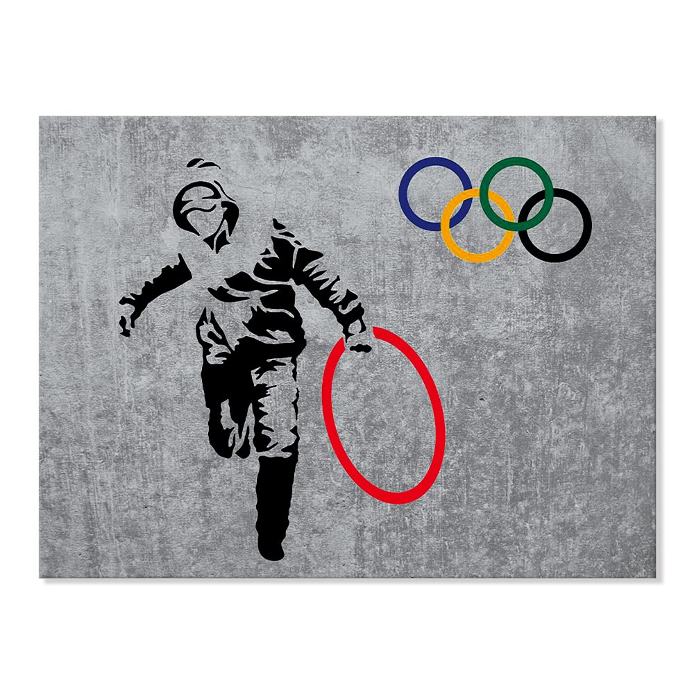 五輪バンクシー Amazon.co.jp: 7 CANVAS Banksy 男子オリンピック アートパネル