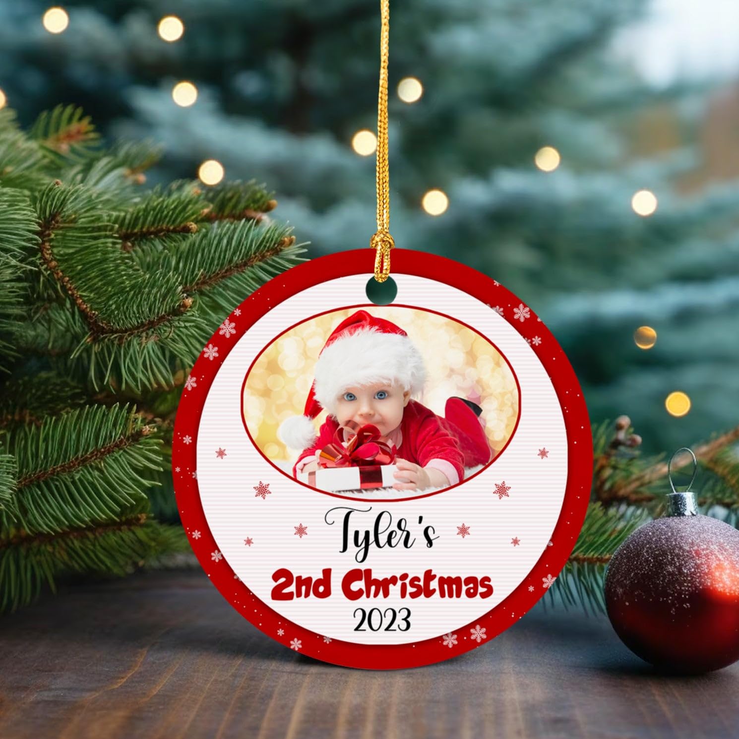 First Christmas Tree Baby's 2nd Christmas Ornament 2018