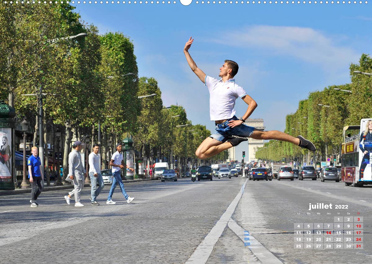 Des danseurs dans la ville 3 L'Oeil et le Mouvement (Premium, hochwertiger DIN A2 Wandkalender 2022, Kunstdruck in Hochglanz): La grâce fascinante des ... à la ville (Calendrier mensuel, 14 Pages )