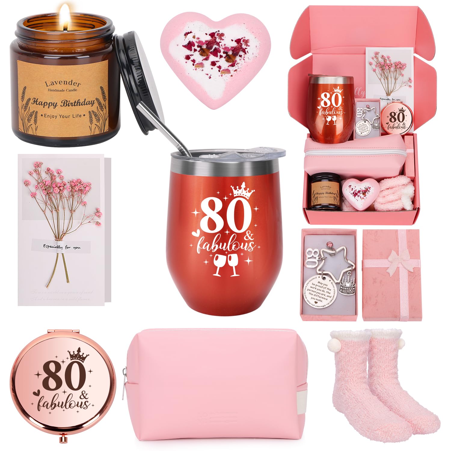 80th Birthday Gifts For Women Personalised Birthday Hampers For