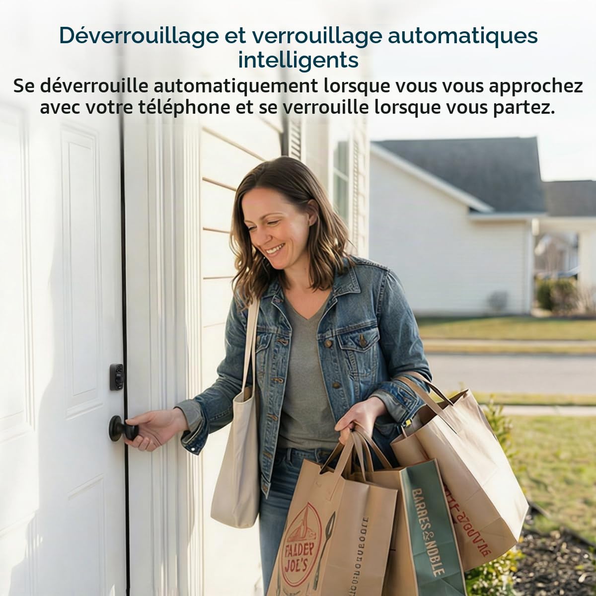 ULTRALOQ Serrure Intelligente WiFi U-Bolt, Verrouillage Sans Clé, Compatible Alexa, Google Assistant, Smartthings, IFTTT, Noir