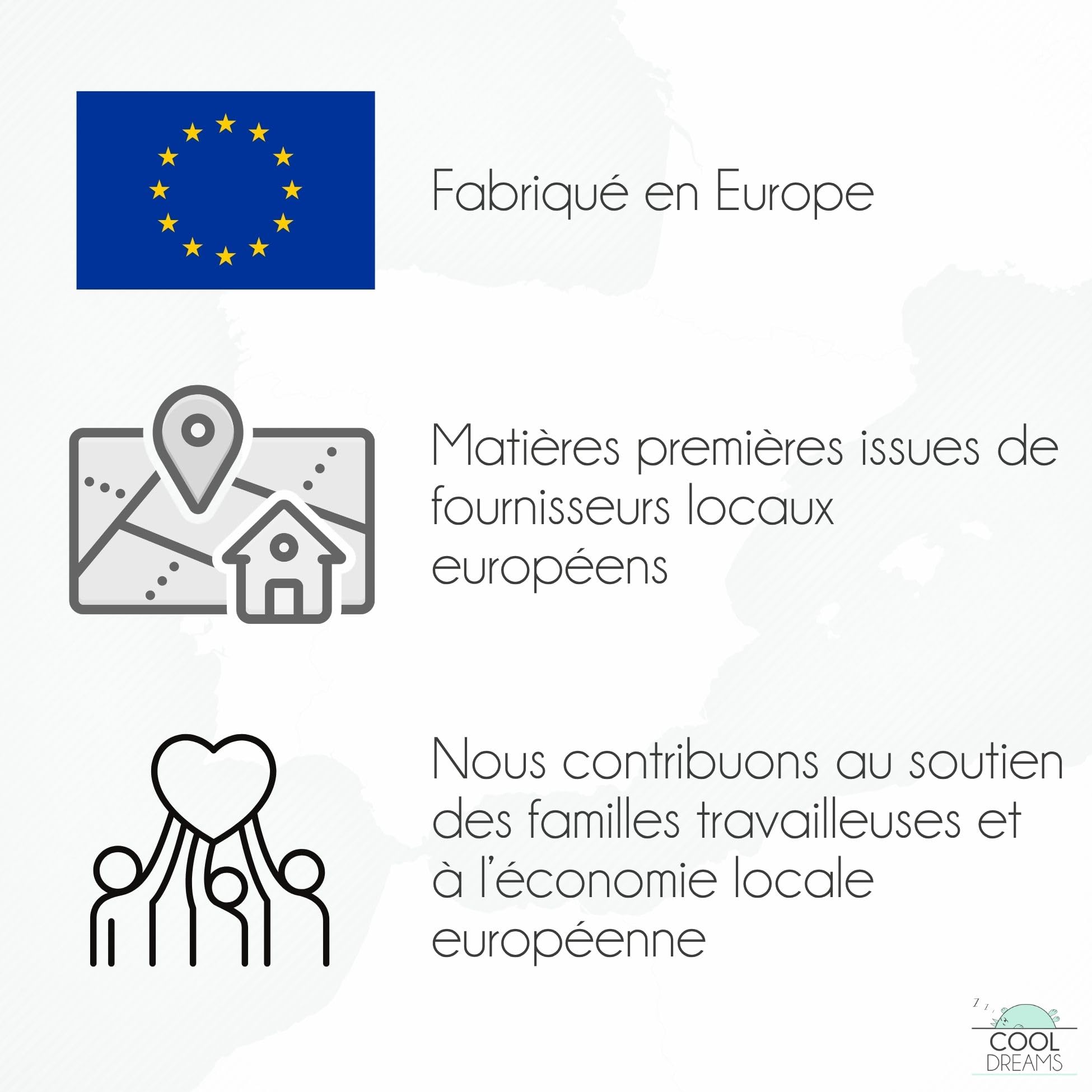 Matelas pour Enfants 90x190 HR Morfeo - Certifié Oeko-Tex® et CertiPUR - Protège-Matelas en Coton imperméable 100% hypoallergénique, antibactérien et Anti-acariens CoolDreams