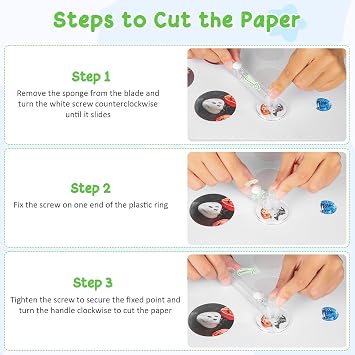Button Machine 32 mm Button Maker Machine with 100 Button Pieces, Picture & Circle Cutter, Push Pull Press Badge for DIY Gifts, Pin Maker, Button Making