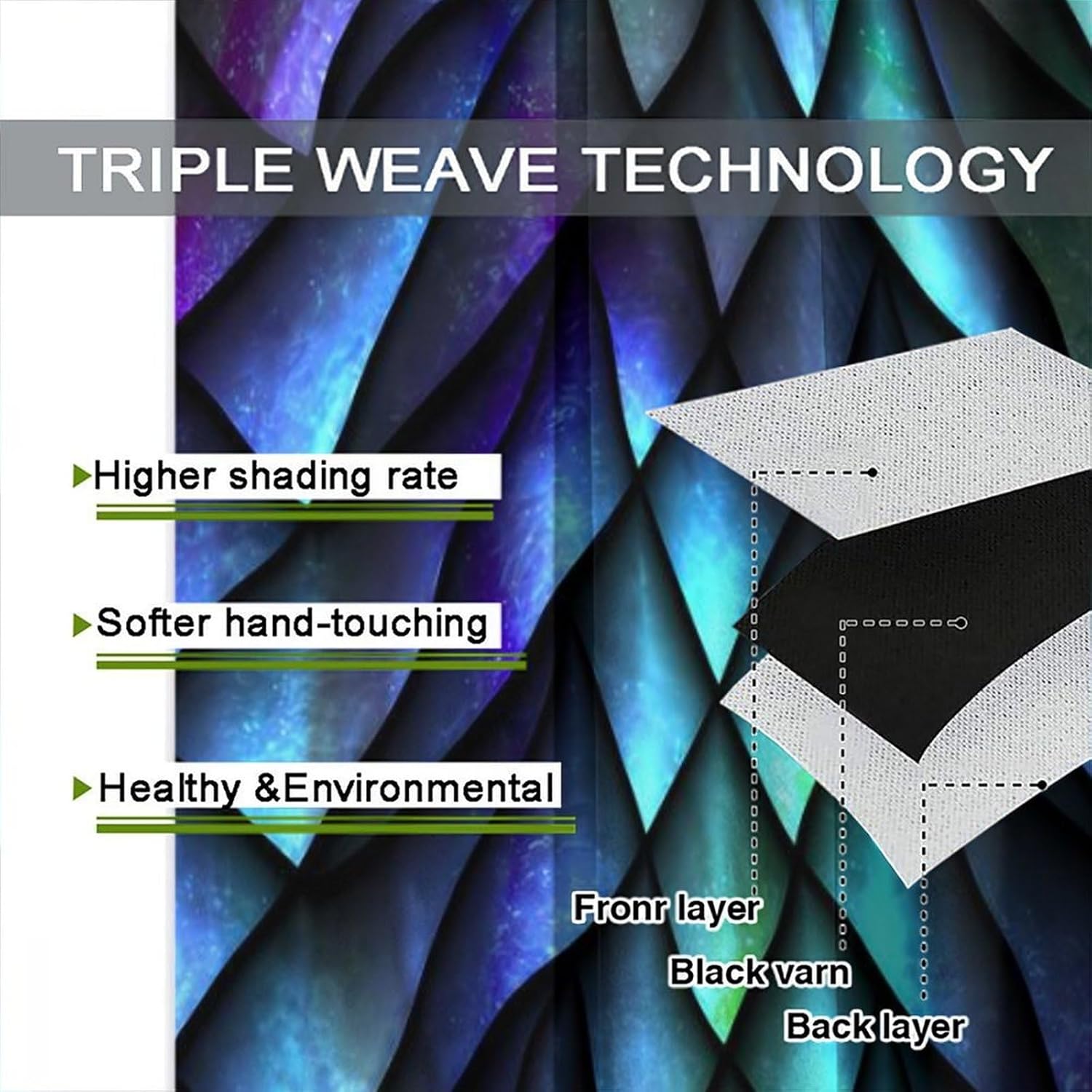 Fantasy Koi Dragon Blackout Curtains Pink Purple Scales in Watercolor Glow Mythical Creature Art Window Treatments for Kitchen Boys Teens Bedroom Living Dining Room 42" W X 63" L