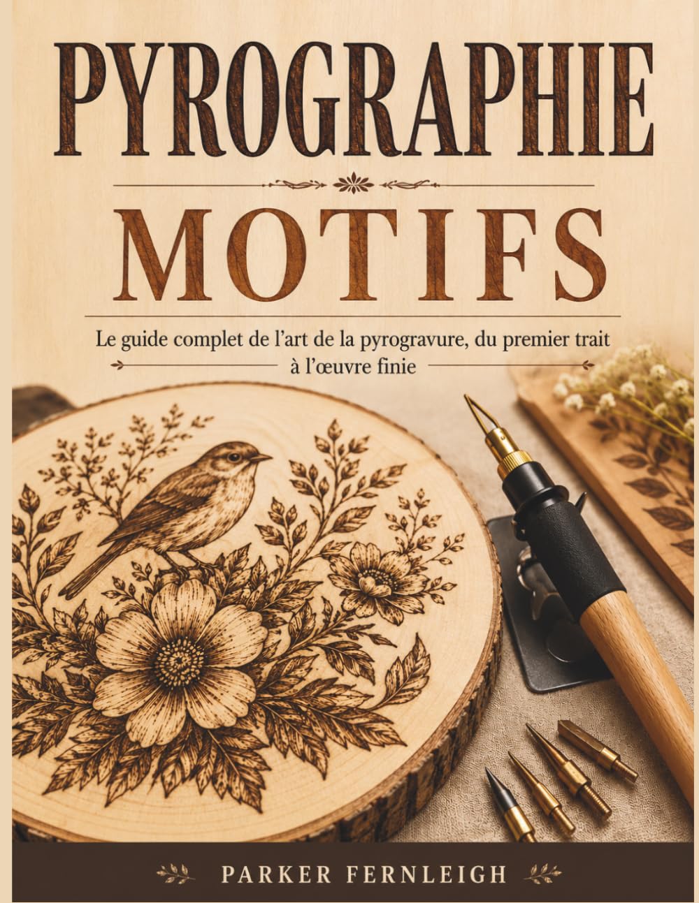 PYROGRAPHIE MOTIFS: Le guide complet de l'art de la pyrogravure, du premier trait à l'œuvre finie
