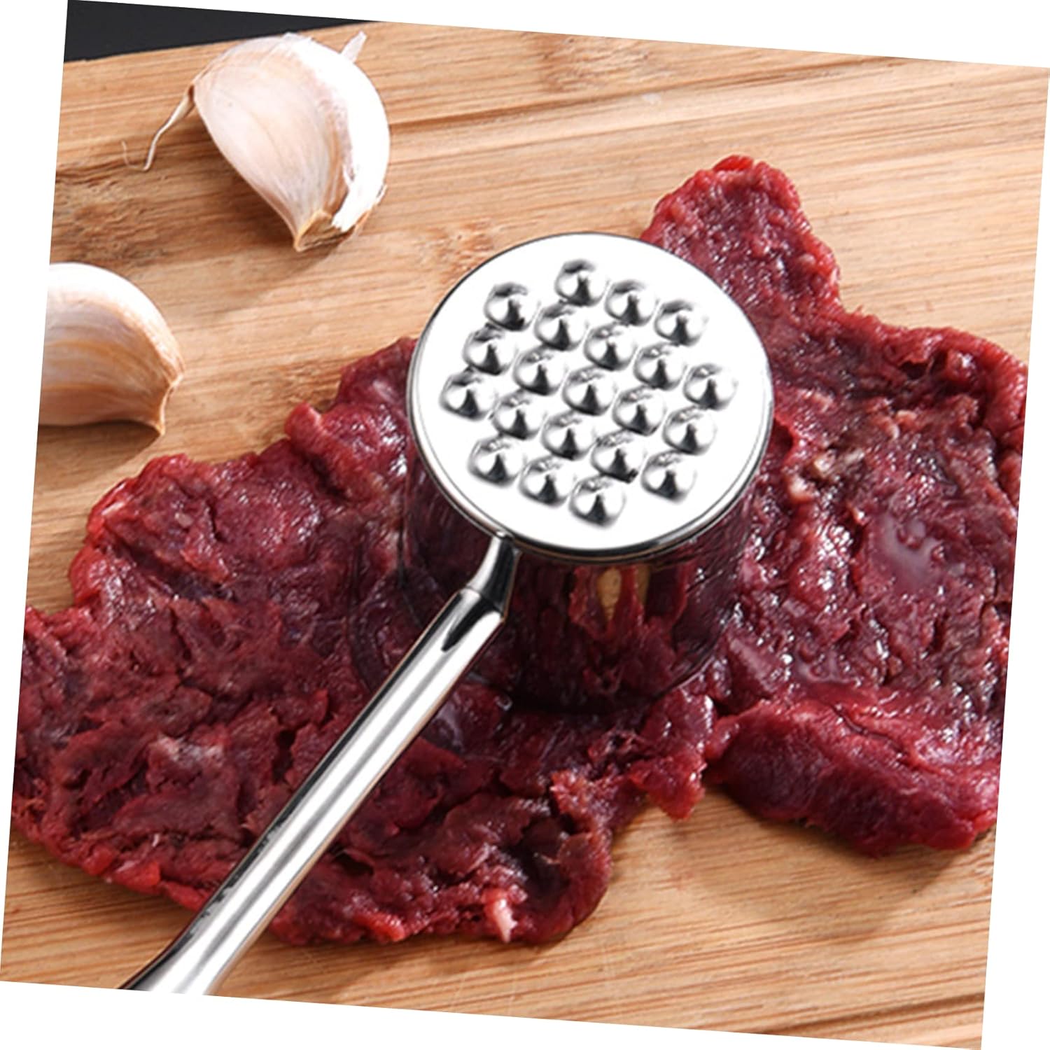 Stainless Steel Meat Hammer Tenderizing Tool for Beef Chicken Steak Non-slip Handle Kitchen