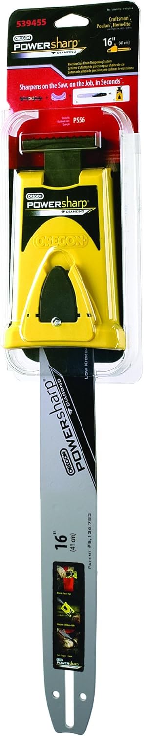 Oregon 539455 PowerSharp Bar For 16-Inch Craftsman, Echo, Homelite, Poulan, And Remington Chain Saws
