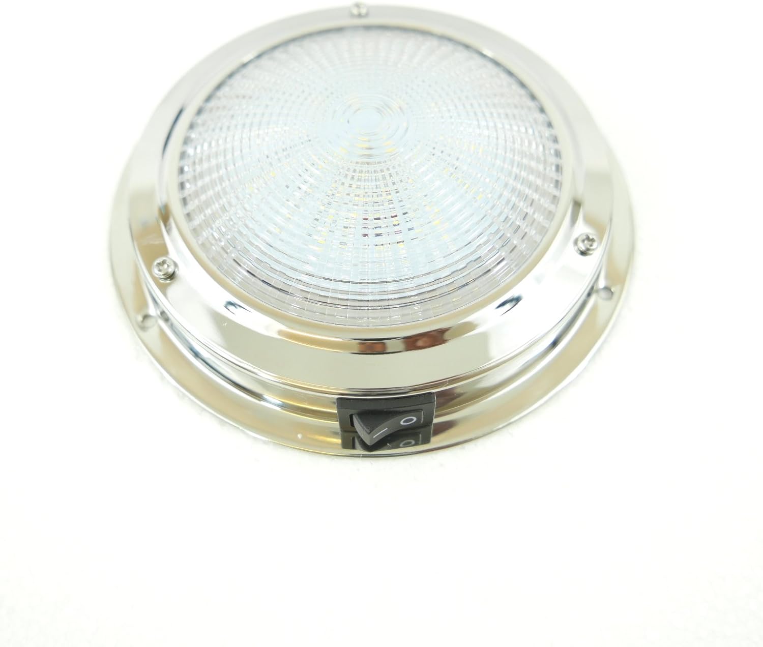 MiDMarine LED Boat Dome Light Stainless Steel with integral switch