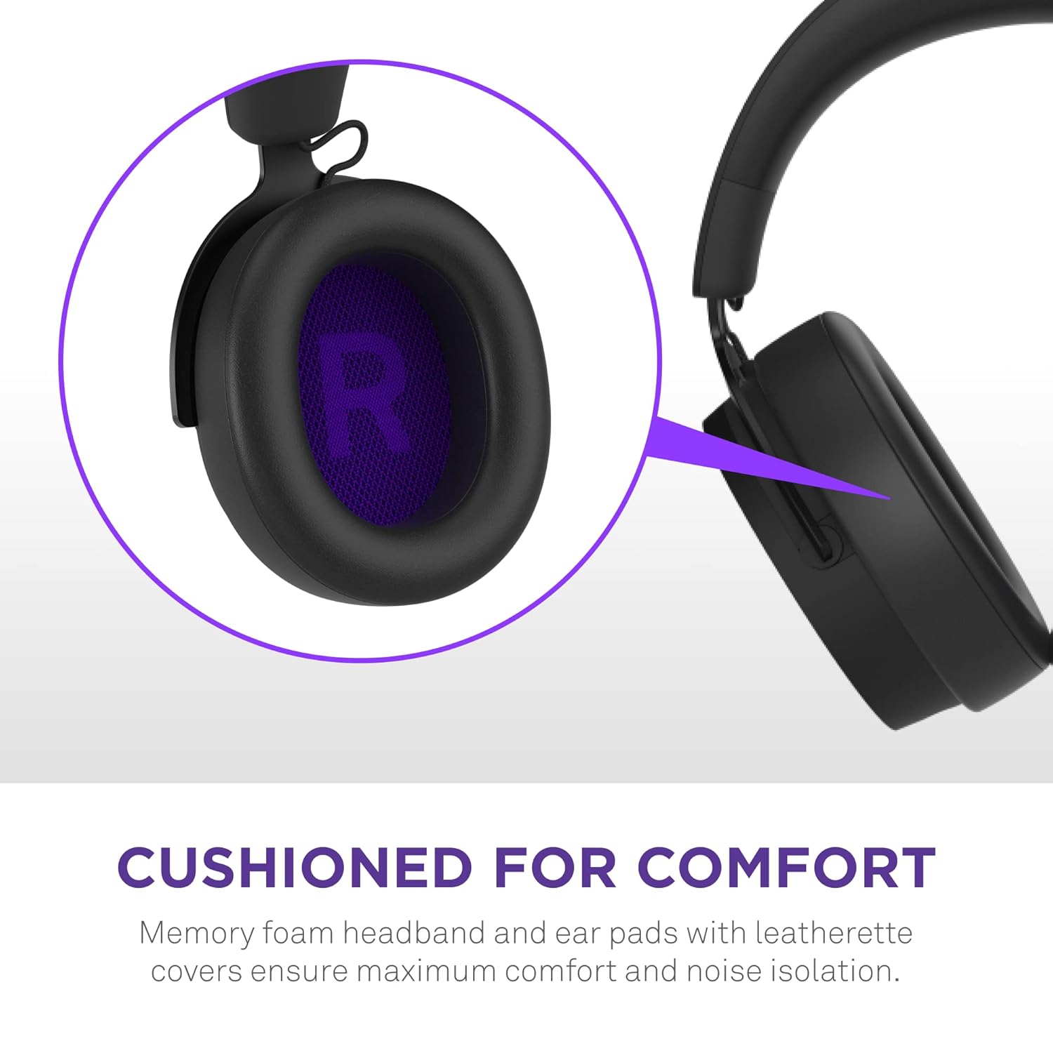 NZXT Relay Wired PC Gaming Headset (Black) - Green Apple Compunet