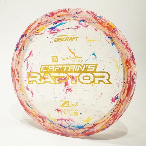 Discraft Jawbreaker Z FLX Captain's Raptor 2023 Ulibarri Signature Driver - Disco de golf, peso de púacolor el sello y el color exacto pueden variar