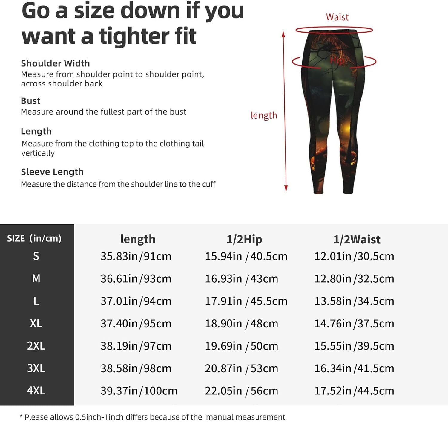Scary Halloween Print Leggings for Women,Workout Sets with Tummy Control,Perfect Gym Clothes for Women