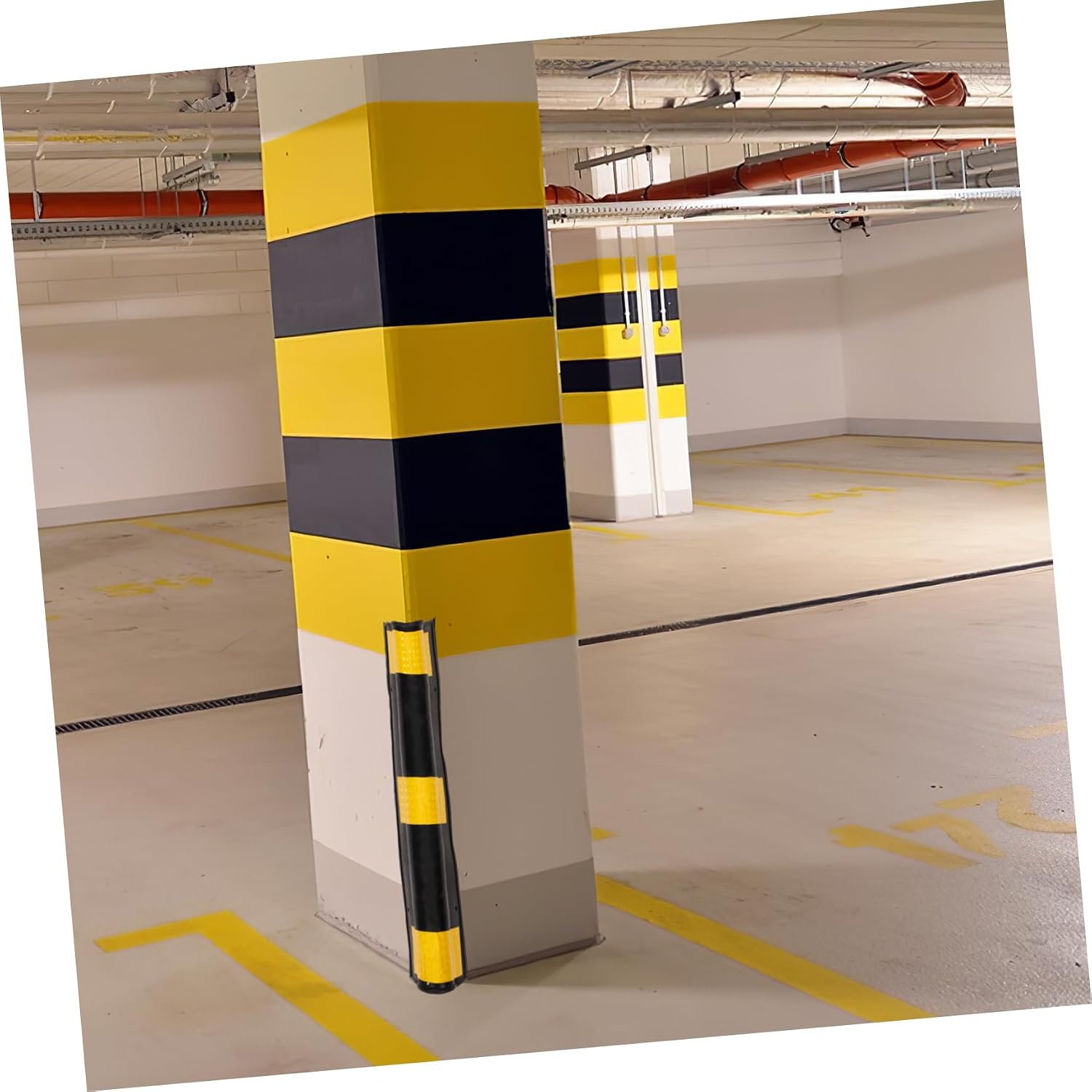 Rubber Corner Guards for Garage Walls Wall Protector for Vehicle Bumper Safety Easy to Install for Parking Spaces