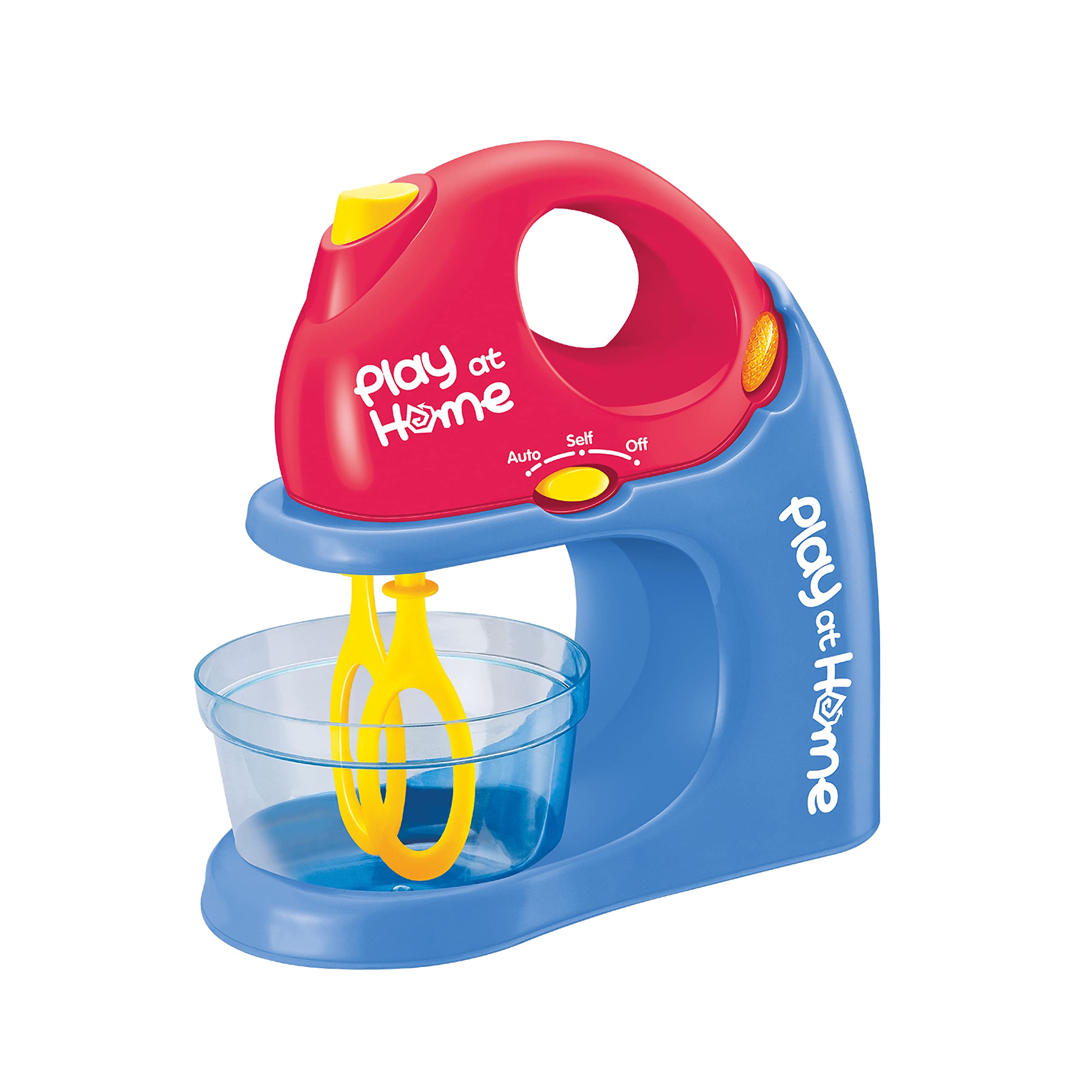 Toy Chef Play Kitchen Appliances – Premium Pretend Mixer for Kids– Red and Blue Themed Toddler Kitchen Accessories – Cool Present for Girls and Boys