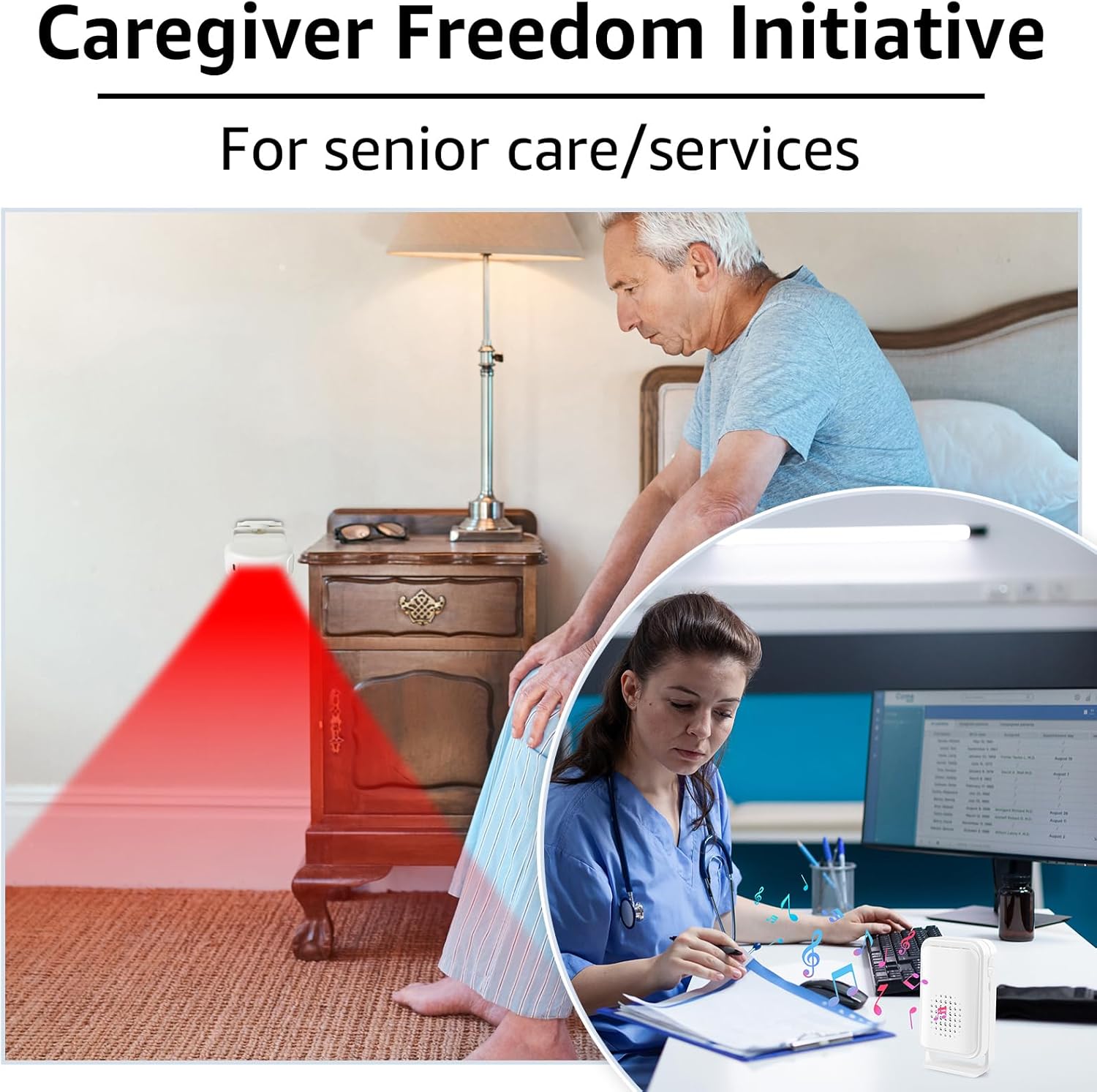 Wireless Motion Sensor Door Chime, Greencycle Doorway Motion Sensor Alarm, Door Chime for Business When Entering, Wireless Door Chime,Motion Sensor Alarm Indoor,918FT Long Distance,1Receiver 2Sensor