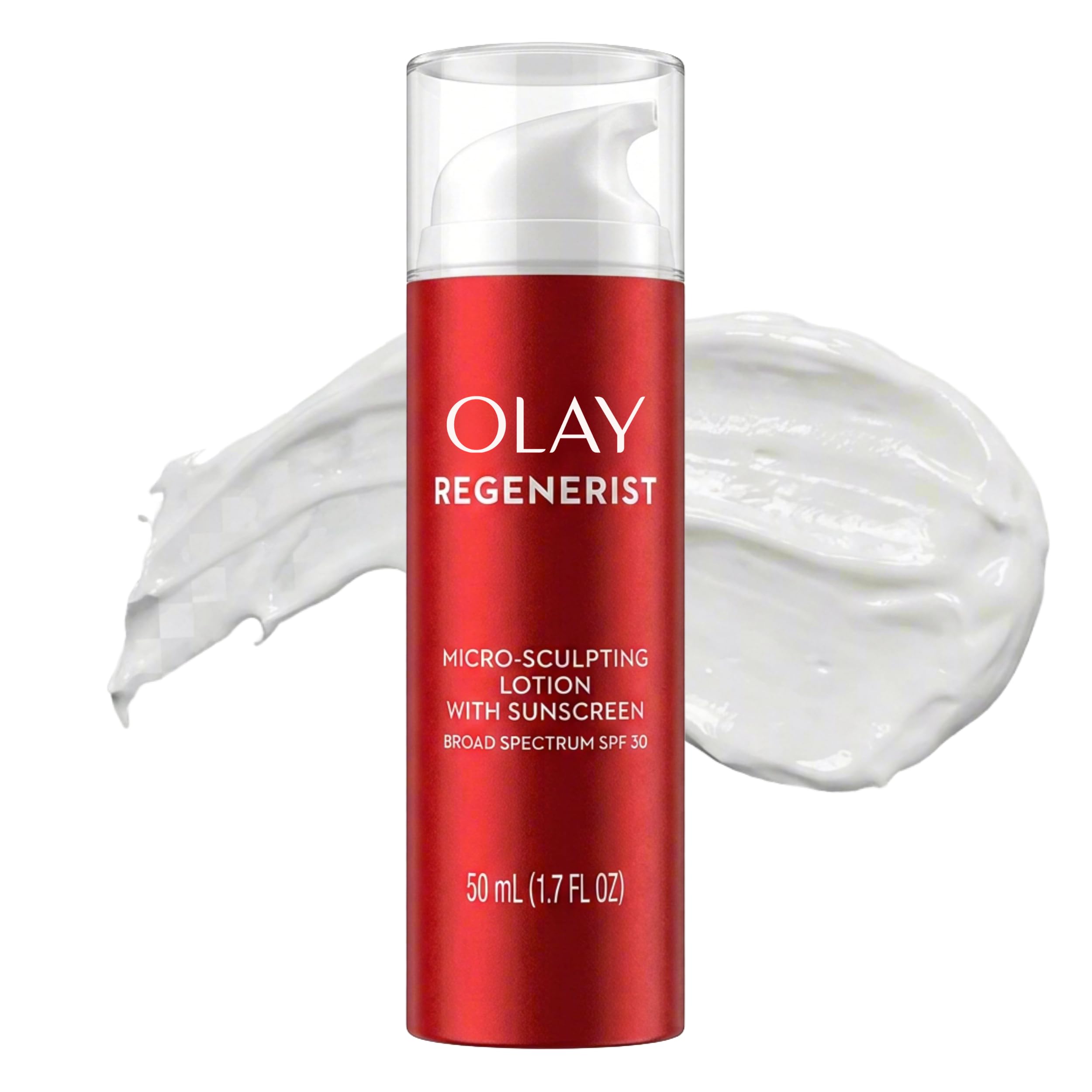 Olay Regenerist Advanced Anti-Aging Face Moisturizer Lotion for All Skin Types, Micro-Sculpting Lotion with Broad Spectrum SPF 30, Reduces Wrinkles, Firms and Plumps Skin, Dermatologist Tested, 1.7 oz