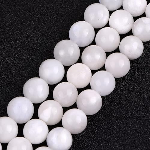 Miniatura 75 de GEM-Inside - Cuentas sueltas de ágata india natural de 0.157 pulgadas (0.157 in) con cuentas redondas de cristal energético para hacer joyas, 15