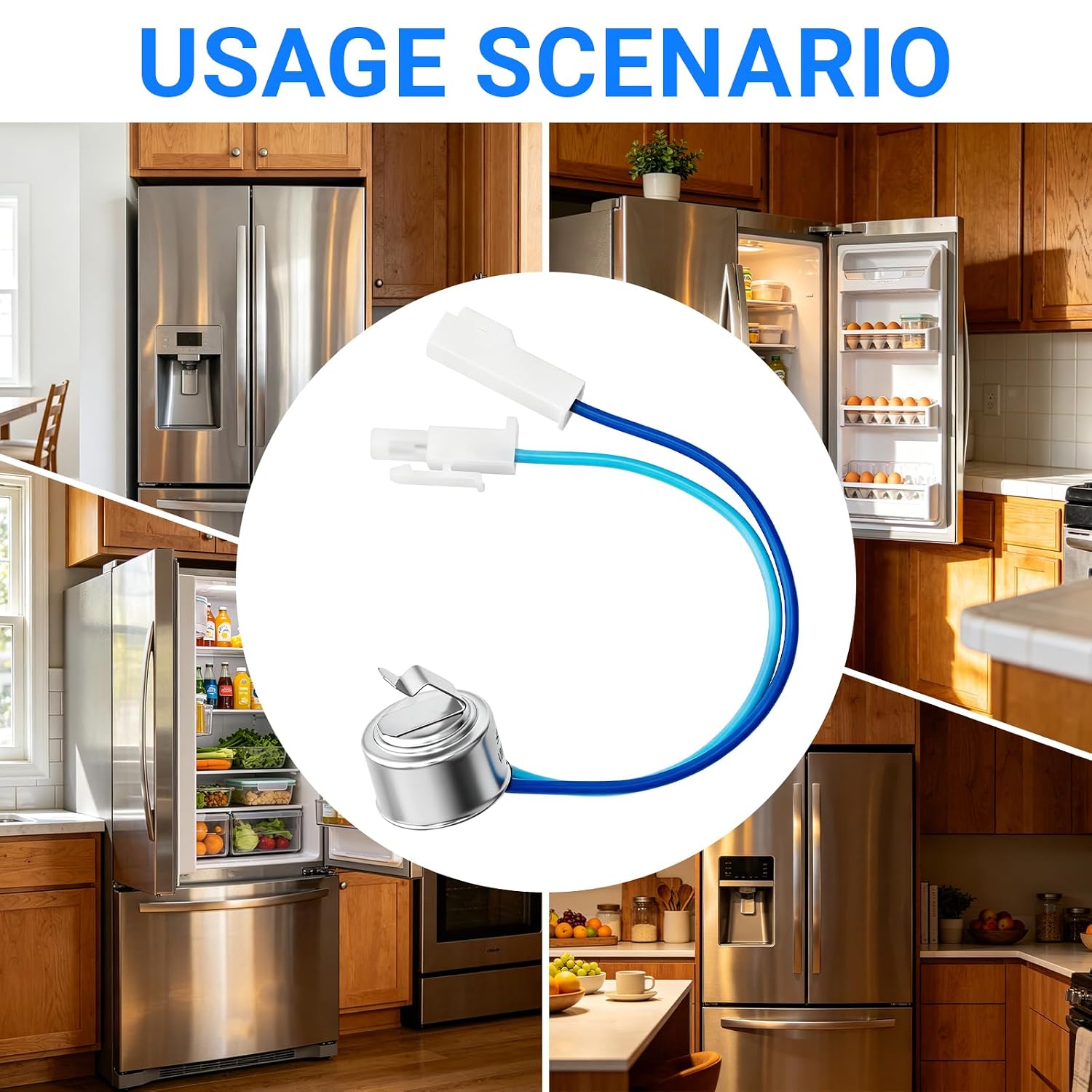 242046001 Refrigerator Defrost Thermostat Fit for Frigidaire – 1 Pack