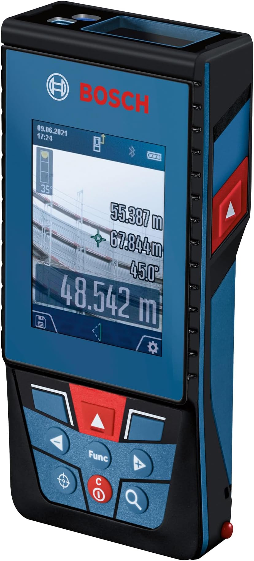 Bosch GLM 100-25 C Professional Laser Measure, 100m Range, Inbuilt Camera Viewfinder, IPS Display, Bluetooth Connectivity for Data Transfer, 1 Year Warranty