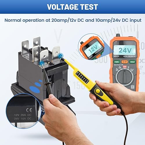 Miniatura 8 de Anina 2 piezas de interruptores basculantes de 5 pines SPST 20A12V 10A24V ENCENDIDOAPAGADO con 2 juegos de cables puente, interruptor basculante