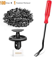 Vista 2 de GOOACC GRC-32 100 Pcs 100pcs Type Retainer for Lexus Toyota Body, Splash Shield Clips 90467-07201 Replacement, Quality Nylon Push Rivets with Bonus