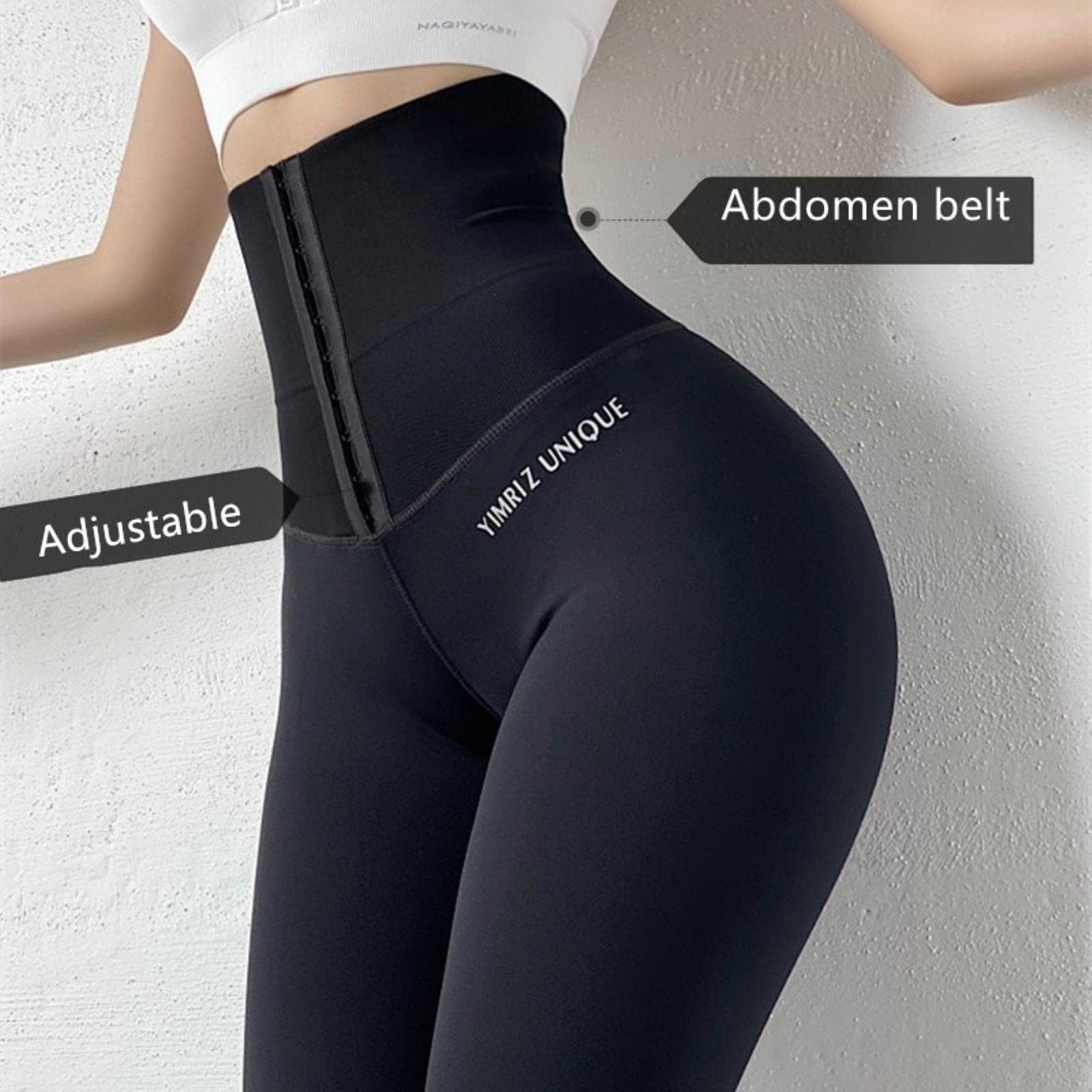 Shrink Bauch Hohe Taille Korsett Yoga Hosen Workout Legging Sport Frauen Fitness Gym Leggings Lauftraining Strumpfhosen Activewear