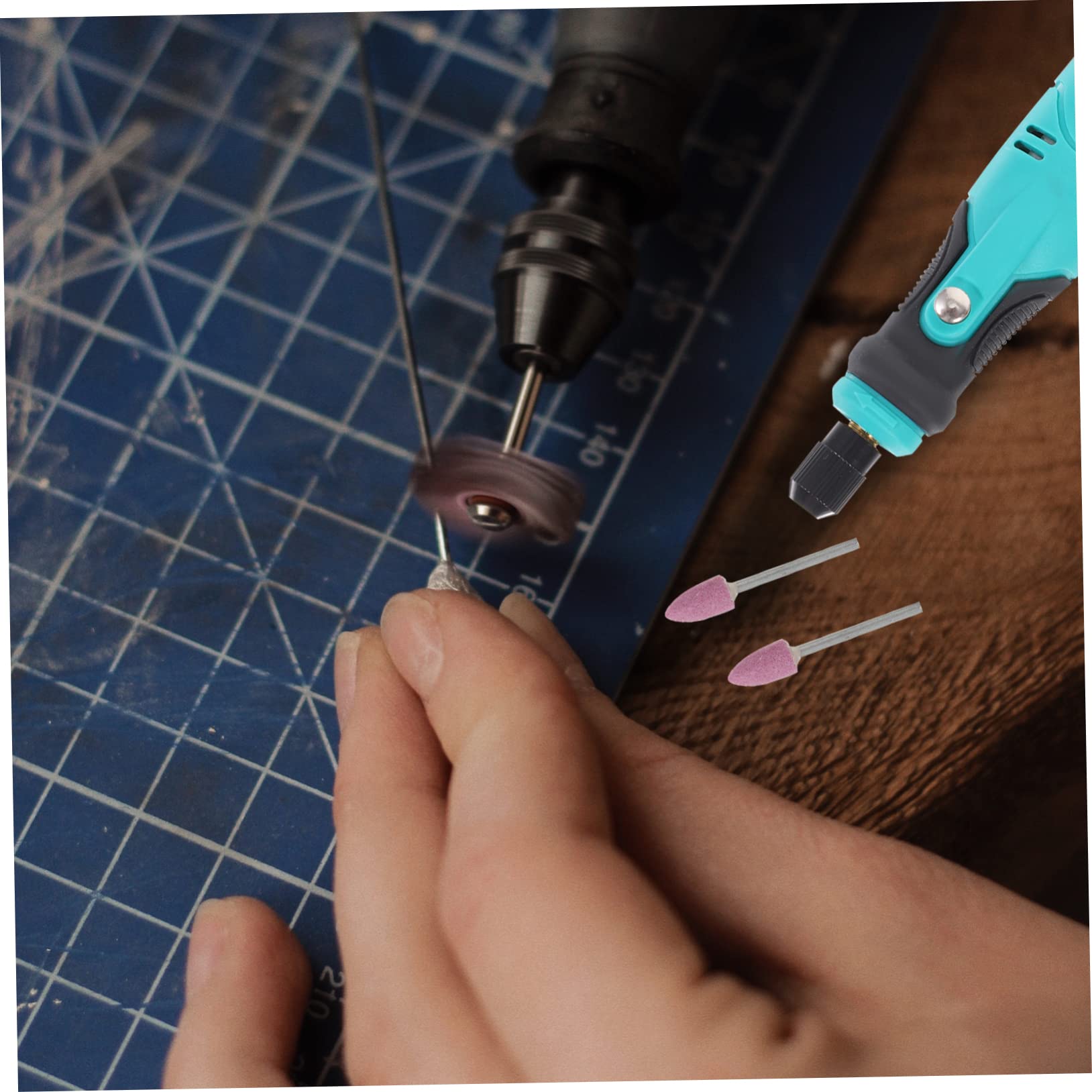 NAMOARLY 2sets Stone Grinding Tools Grinding Bits for Drill and Metal Polishing 20pcs*2