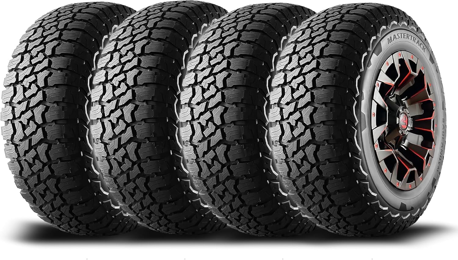 Set of 4 (FOUR) Mastertrack 265/70R17 BADLANDS AT All Terrain 265/70R17 115T SUV Light Truck Tires + 3-Year Road Hazard Warranty Included (Tire Only)-UTQG 620AB