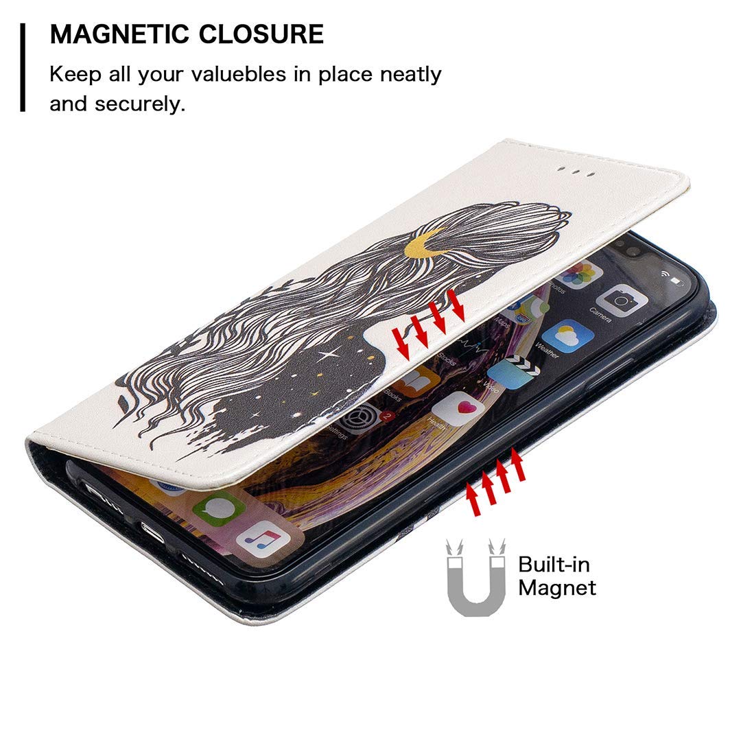 Custodia Portafoglio Con Cerniera Per Samsung Galaxy S10 Lite - Pelle Sintetica Colorata Con 6 Slot E Cinturino - BFL Apricot