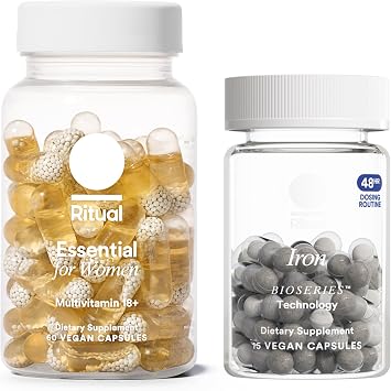 Ritual Blood Support Duo New 48-Hour Iron BioSeriesTM and Essential Multivitamin for Women 18+ to Support Foundational Health*, 30 Days Supply
