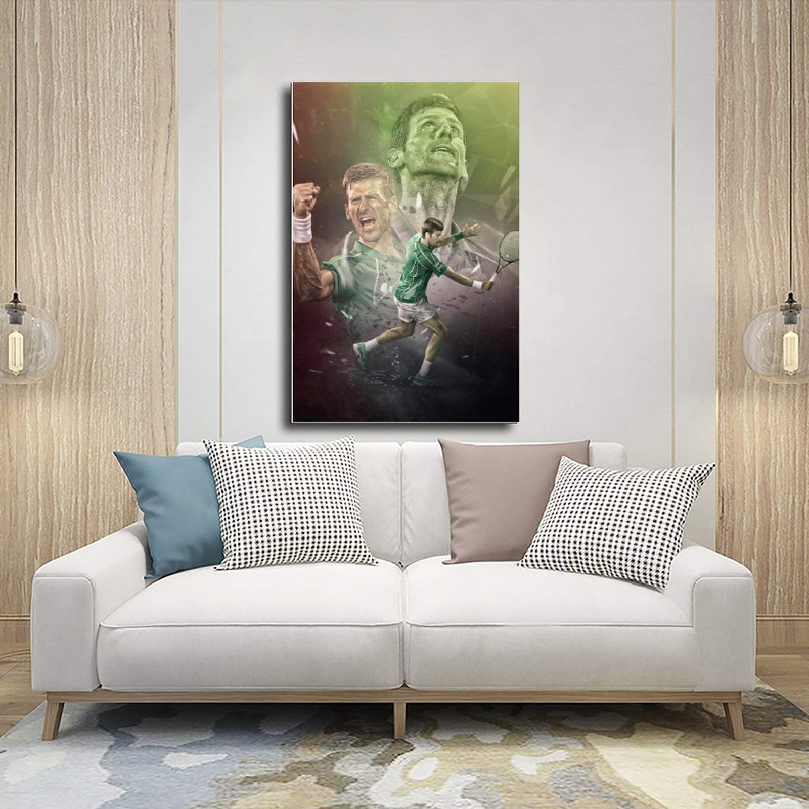 SHCOND Novak Djokovic Poster Mural Haut De Gamme - Décoration De