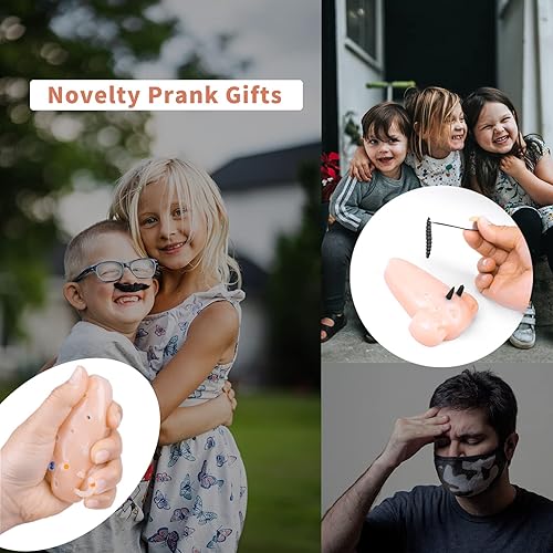 Miniatura 6 de KRYCRHIA Divertido juego de juguetes para aliviar el estrés con espinillas en la nariz para aliviar el estrés, juguetes novedosos para regalar, Piel