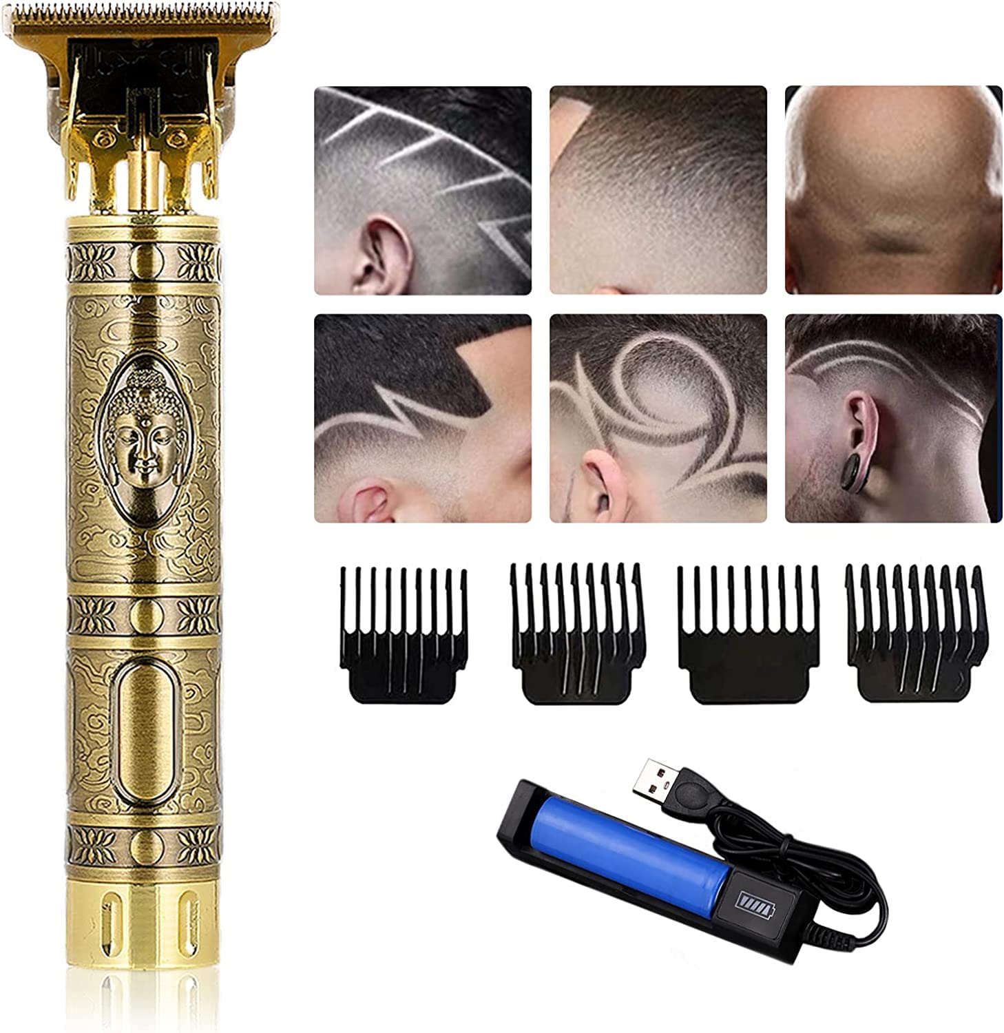 Hair Trimmer For Men Buddha Style Trimmer, Hair Clipper, Adjustable Blade Clipper, Hair Trimmer and Shaver,Retro Oil Head Close Cut Precise hair Trimming Machine-picture-34