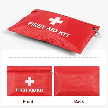 Empty First Aid Pouch Durable for Building Your Own Kit (2Pack)
