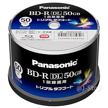 Panasonic - Panasonic 録画用2倍速 ブルーレイディスク LM-BE50P10 Amazon.co.jp: パナソニック 録画用2倍速ブルーレイ片面2層50GB