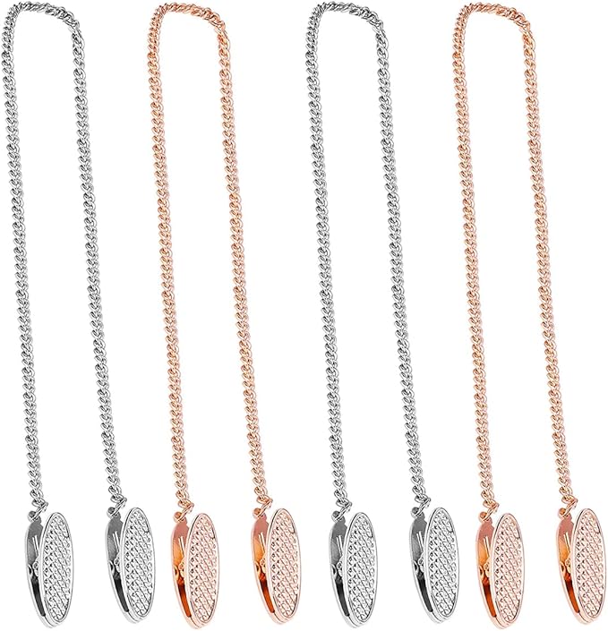 4 Pack Metal Napkin Clips Napkin Chain 19 Inch Flexible Napkin Holder