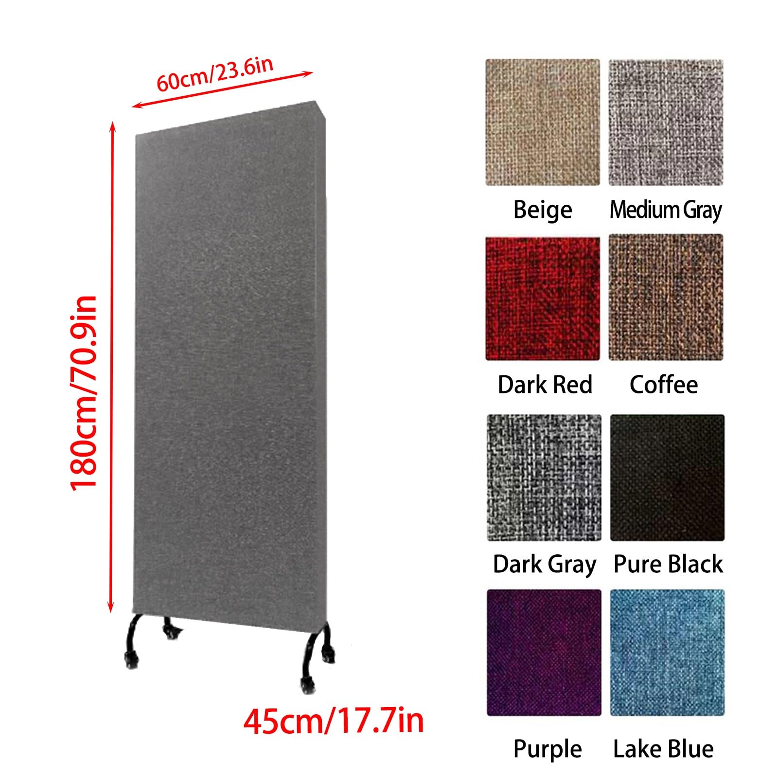 Pannelli Acustici Mobili, Pannelli Insonorizzanti A Bassa Frequenza, Pieghevoli, Fonoassorbenti, Portatili, Acustici, Studio Di Registrazione, Home Theatre(Lake Blue)