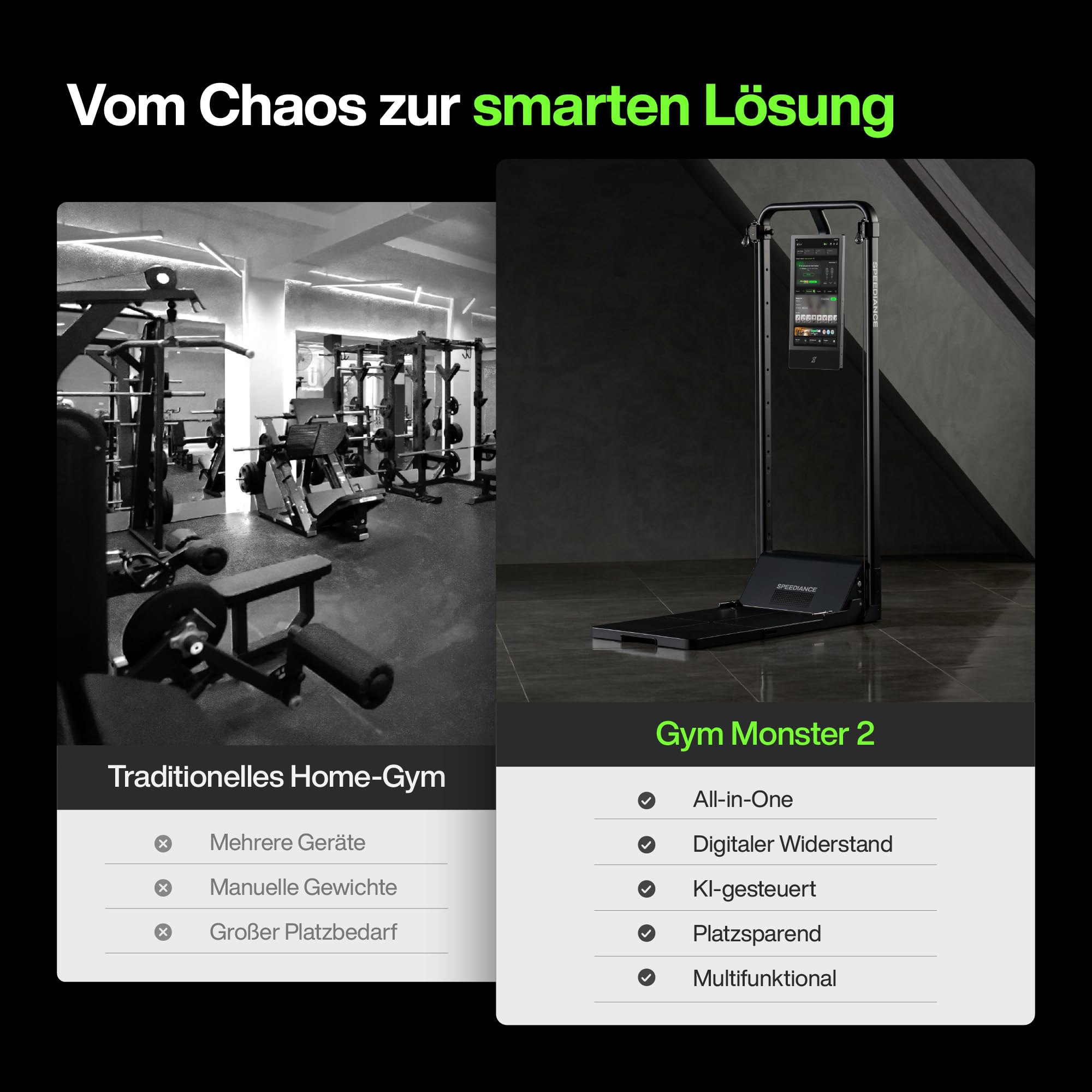 Speediance Gym Monster 2 Smart Home Gym, Upgraded AI-Powered Home Workout Maschine, Multifunktionale Smith Maschine, Ganzkörper-Krafttraining Fitnessgeräte, All-in-One Workout