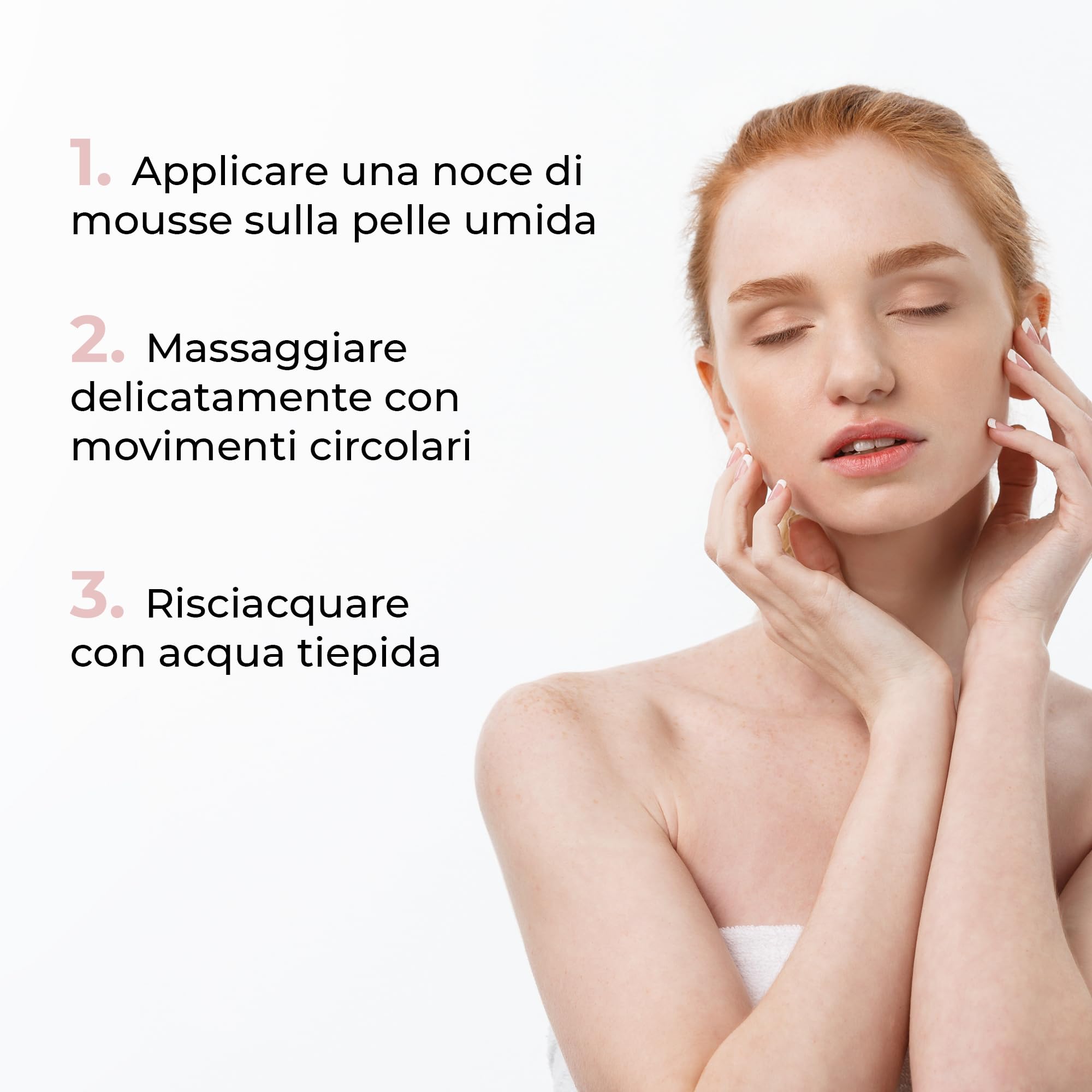 Wikirose Mousse Detergente Viso Opacizzante e Astringente con Complesso Pore Minimizer, Niacinamide e Acido Salicilico, Aloe Vera, per Pelle Grassa Mista e Impura, 150ml