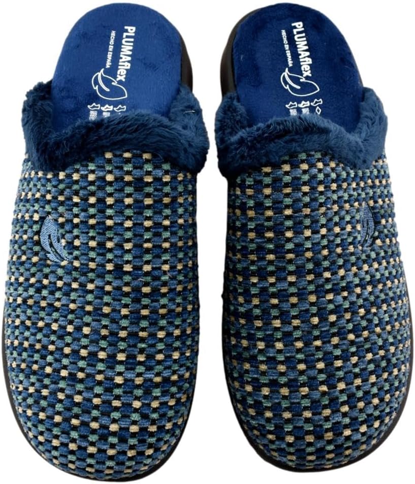 Calzado Ligero Plantilla Acolchada Zapatillas Plumaflex Outlet PLUMAFLEX - Zapatillas De Casa De Con Plantilla Acolchada Que Se Adapta A La Anatomía Del Pie 094586 Sintético HOMBRE Color: MARINO Talla: 39 Zapatillas