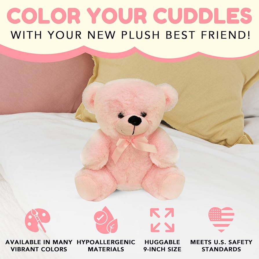 Pink bady bear VTech Soothing Songs Bear, Plush Toy for Baby with Music