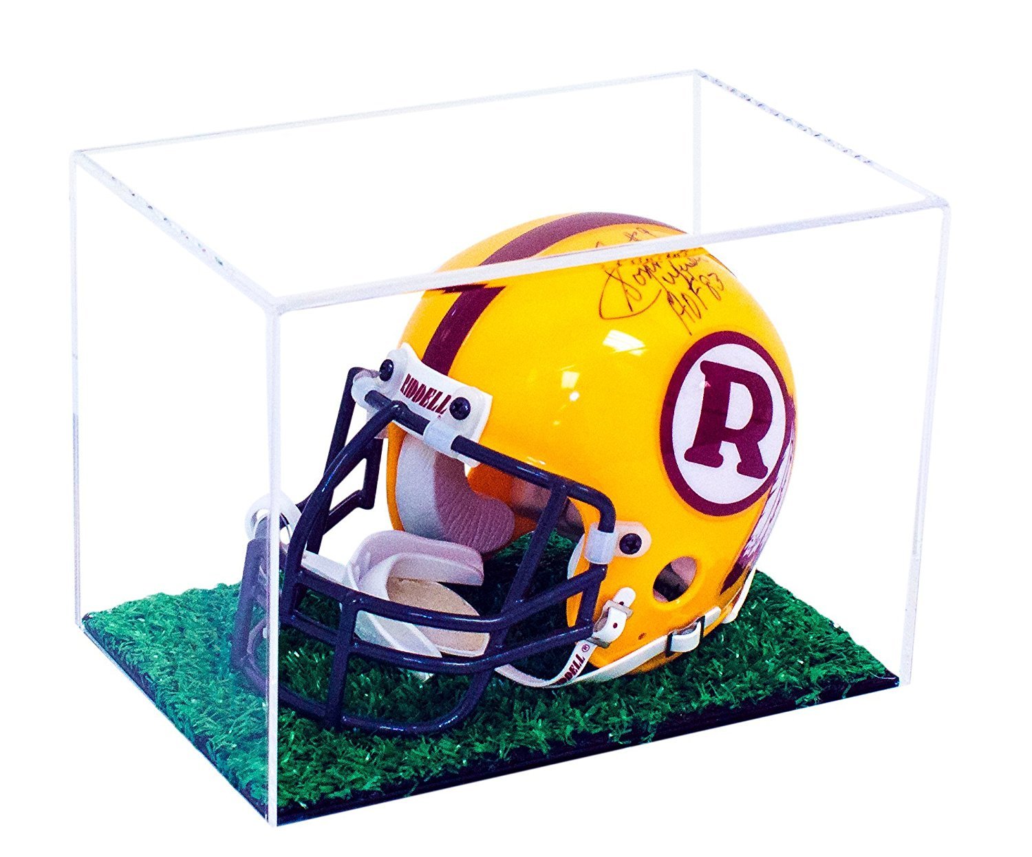 Caseworks International Football Mini Helmet Display Case With Gold