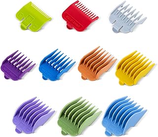 10 Pcs Color-Coded Hair Clipper Guards Cutting Guide Combs for Wahl and Surker Hair Clippers