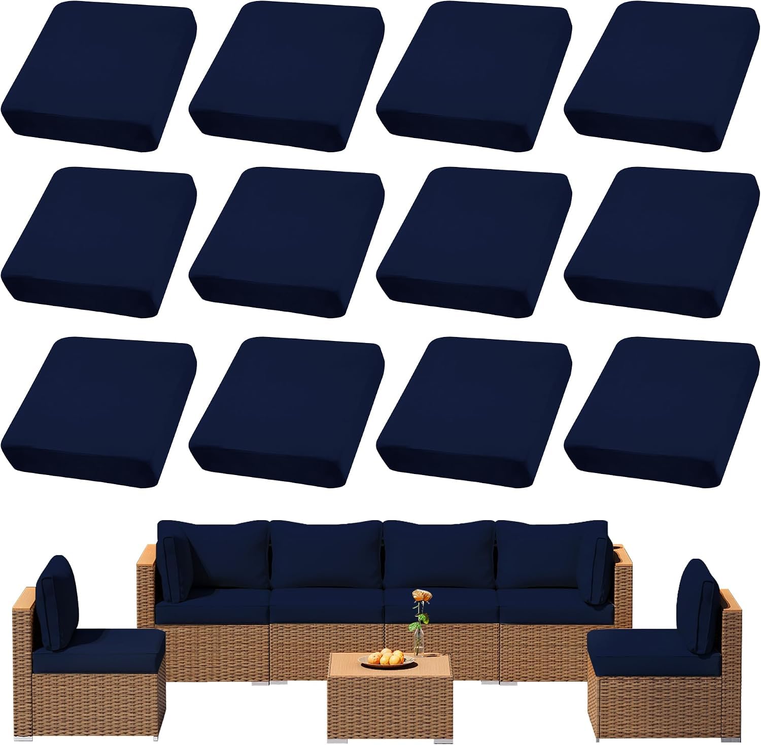 Photo 1 of DREAHOTEXTIL 12-Piece Outdoor Cushion Covers