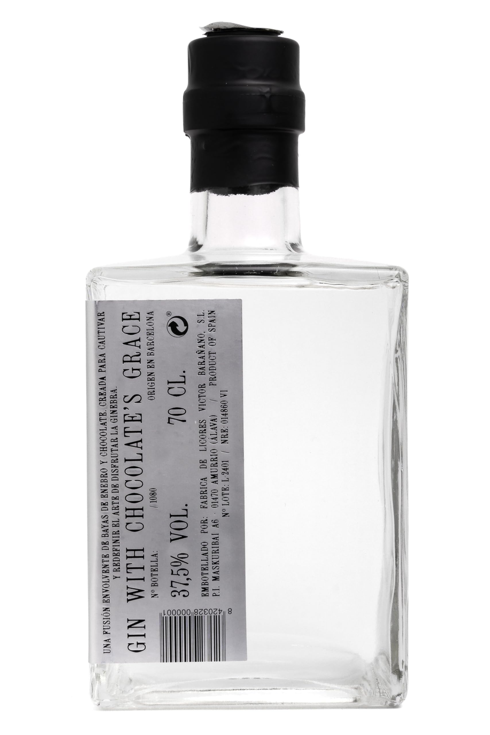 Charlie's Gin - La primera ginebra premium de chocolate - Origen en Barcelona - Ginebra exclusiva - Lotes limitados - 70cl - Alc. 37,5% vol.