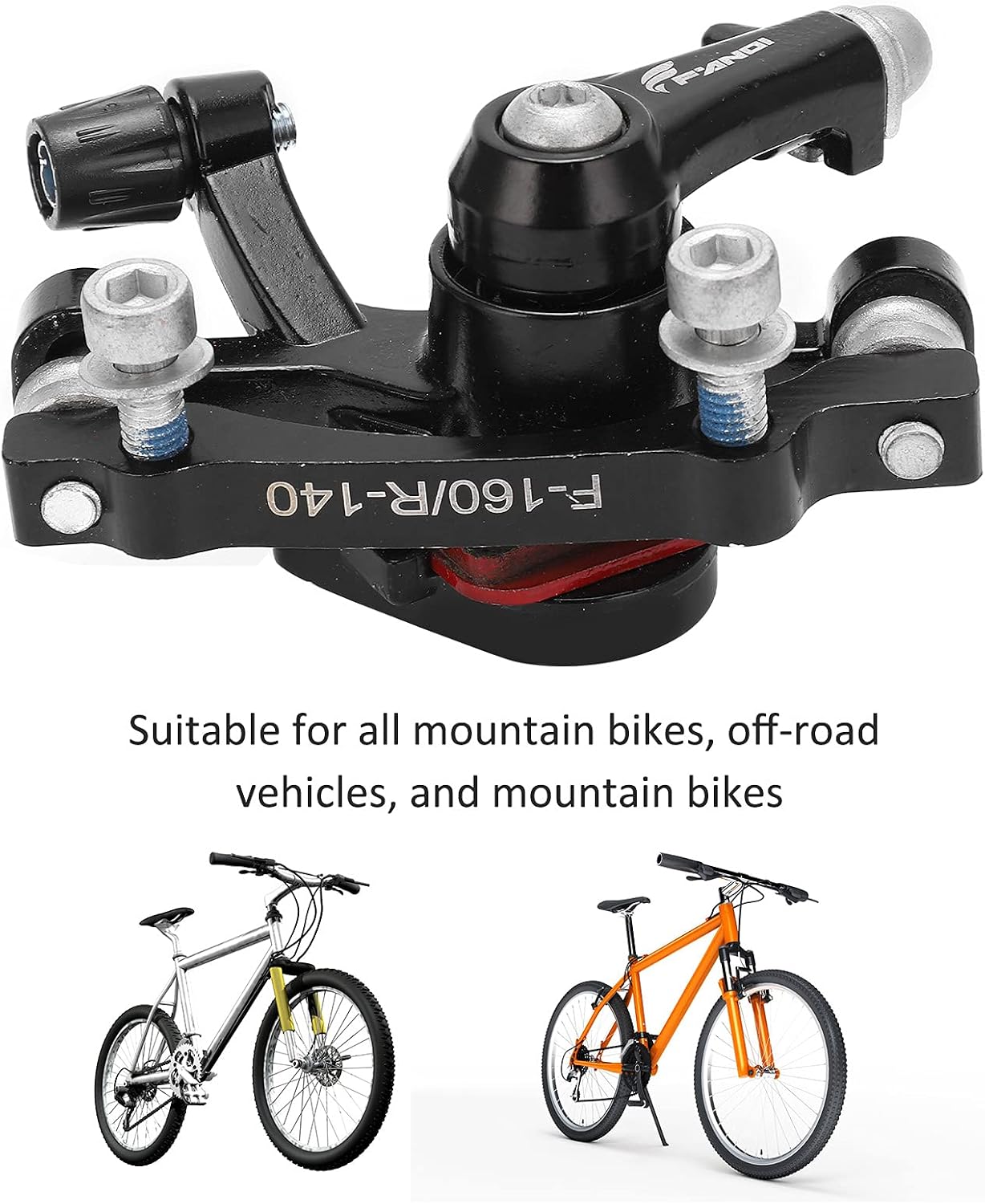 Milltrip Front Rear Disc Brake Calipers, Mountain Bike Aluminum Alloy Disc Brake Road Bicycle Brake Calipers Bicycle Accessory
