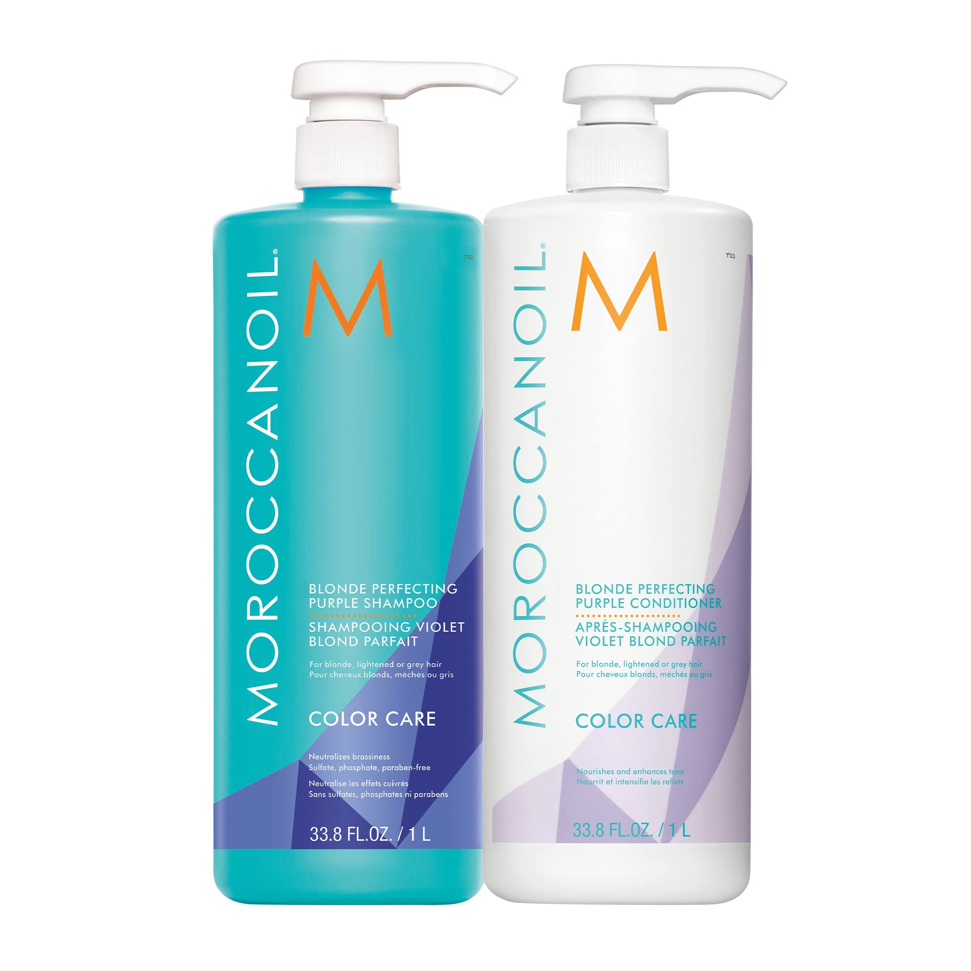 MoroccanoilBlonde Perfecting Purple Shampoo And Conditioner Bundle