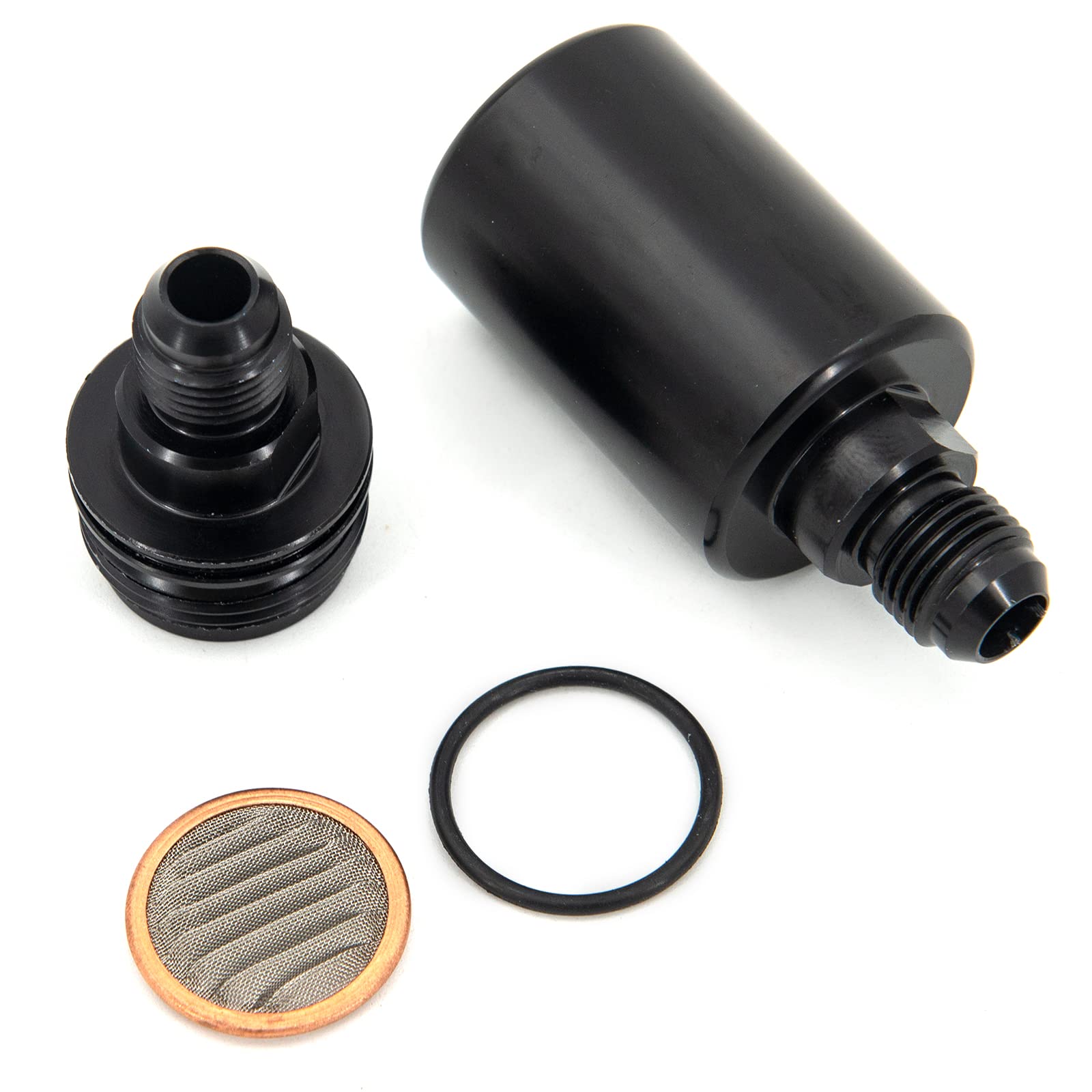 CNRAQR 6AN Fuel Filters Removable and Replaceable Black Anodized Aluminum