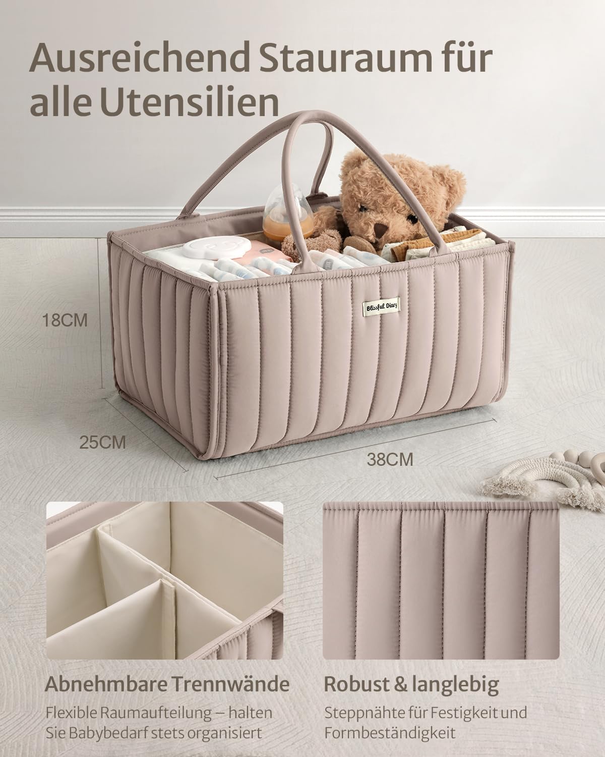 Blissful Diary Nappy Caddy Organiser - Image 4